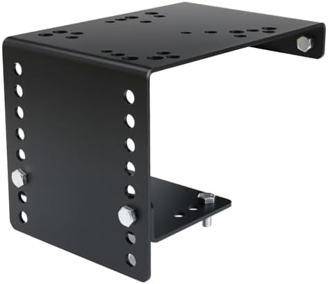 Bumper Vice Mount,Black Powdercoat, Pre-Drilled Heavy Duty Truck Vise Mount for Versatile Height Adjustment, Easily Bolt to Utility Truck and Service Body Truck (Black)