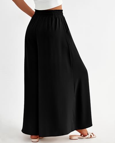 BTFBM Wide Leg Flowy Palazzo Pants for Women