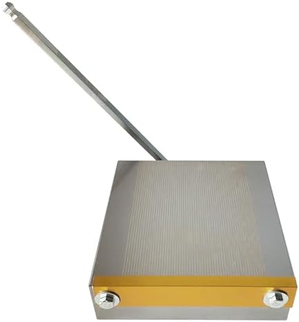 6x6 Inch Permanent Magnetic Chuck 150x150mm, 100-120 N/cm² Strong Magnetic Force for Surface Grinding Milling EDM Workholding