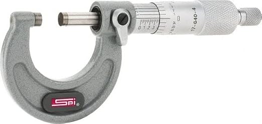 SPI 17-640-4 Calibrated Mechanical Outside Micrometer: 0 to 1 inch Range