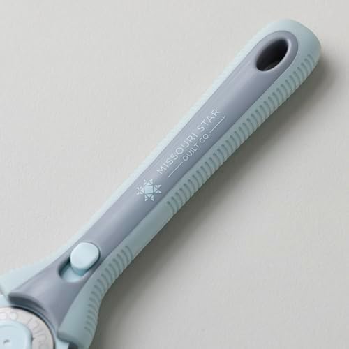 Missouri Star Rotary Cutter, 28mm Blade, Rolling Cutter Tool for Quilt Appliques and Cutting Fabrics, Essential Quilting and Sewing Supplies for DIY Craft Projects