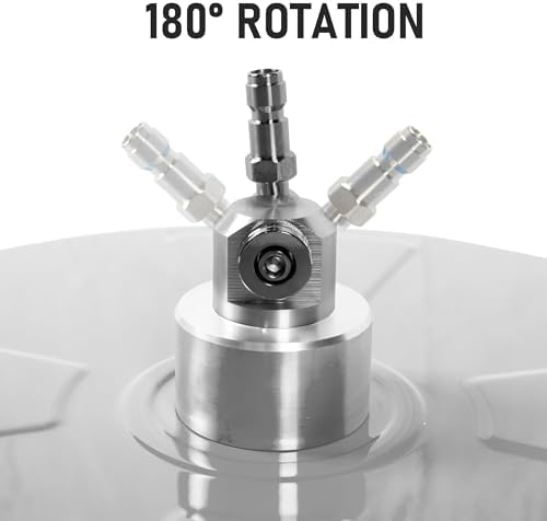 19" Pressure Washer Surface Cleaner with 4 Wheels, Stainless Steel Power Washer Surface Cleaner for Driveways Sidewalks Patios, 1/4" Quick Connector, 2 Extension Wand, 4000 PSI
