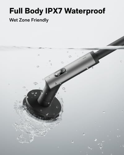 HOTO Swift™ Blast Cordless Electric Spin Scrubber, Digital Display Screen