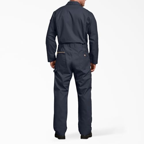 Dickies Men’s Deluxe Long Sleeve Coveralls – 7.5 oz Twill Mechanic Jumpsuit with Zipper Front Industrial Uniform Fit