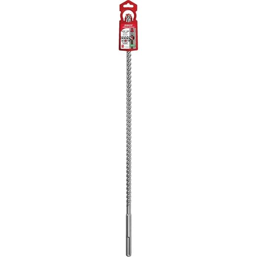 Diablo Rebar Demon SDS-Max 4-Cutter Full Carbide Head Hammer Drill Bit with Tri-Metal Fusion Welding - 9/16" Diameter, 29" Length, 24" Working Length - DMAMX1070