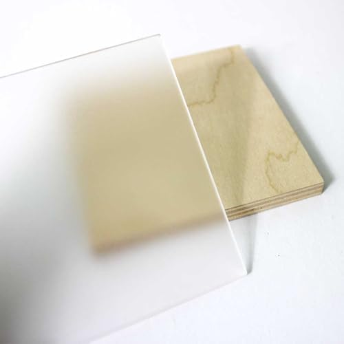 Frosted Clear Acrylic Sheet (6mm, 12" x 24")