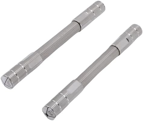 Aramox Pin Vise, Stainless Steel Hand Drill Tool for Jewelry Making and Watch Repair, Compact DualEnded Design with Precision Handling for Fine Tasks