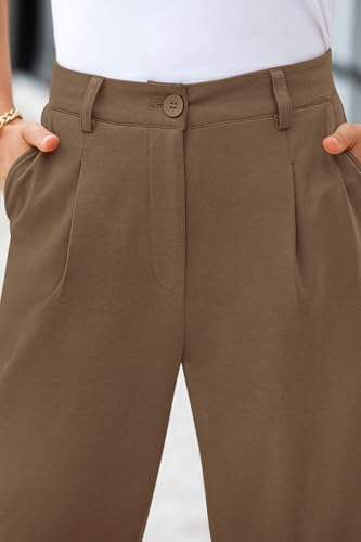 CFLONGE Womens Ankle Work Pants Trousers Casual Slacks