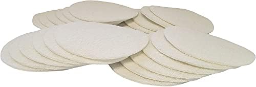 STARCKE Premium 6 Inch Non Woven Surface Conditioning Discs - for Dry Sanding Countertops, Auto Body Repair, Marine, Paint, Plastics, Metal and Fiberglass (50 Pack, White - Non-Abrasive)