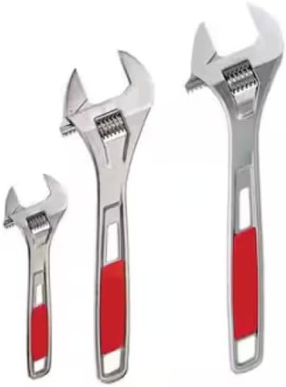 For Milwaukee 48-22-7400-48-22-7412 6 in., 10 in., and 12 in. Adjustable Wrench Set (3-Piece)