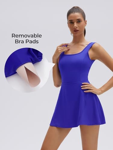 SUUKSESS Tennis Dress with Shorts Underneath Easy Peasy Athletic Dresses