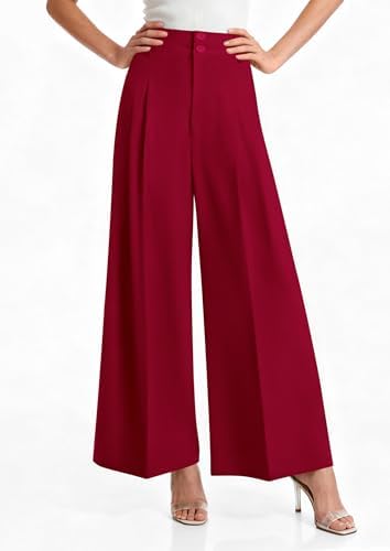 PRETTYGARDEN Women's High Waisted Wide Leg Dress Pants