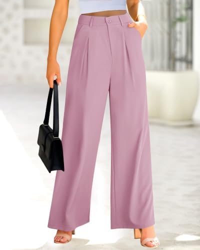 BTFBM Fall High Waisted Business Casual Palazzo Pants for Women Dressy 2026