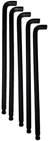 Eklind Tool 18120 5/16" Stubby-Ball-Hex-L Key Allen Wrench, Pack of 5