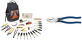 Klein Tools 80028 Hand Tools Kit includes Pliers, Screwdrivers, Nut Drivers, Backpack & D213-9NE Pliers, 9-Inch Side Cutters, High Leverage Linesman Pliers Cut Copper