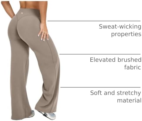 OQQ Yoga Pants Women Casual Soft Straight Leg Bottoms