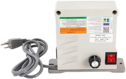 550W Electric Bench Sander Belt Disc Sander with Controller and 2 Belts, Double Bearing Random Orbital Sander Belt Sander for Woodworking, DIY, Metal, Stone Silver 110V 6000RPM 3Nm