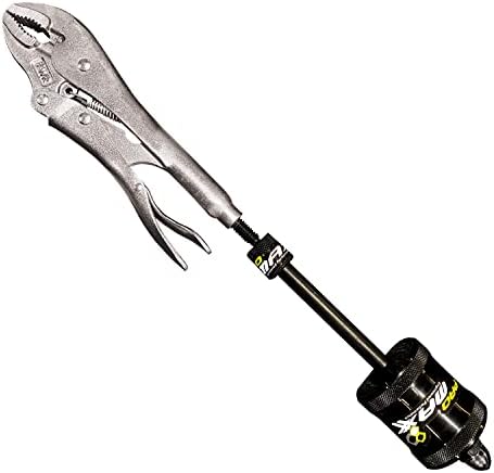 PRO MAXX PlierPull 17/16” Locking Plier Threaded Adapter Connects Your Vise Grip to Included 11" Slide Hammer Pulling Power For Auto Body Repairs, Popping Cotter Pins, Bushings Seals More ProMAXX Tool