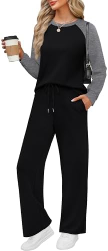 WIHOLL Lounge Sets for Women 2 Piece Fall Outfits 2026 Fashion S-2XL