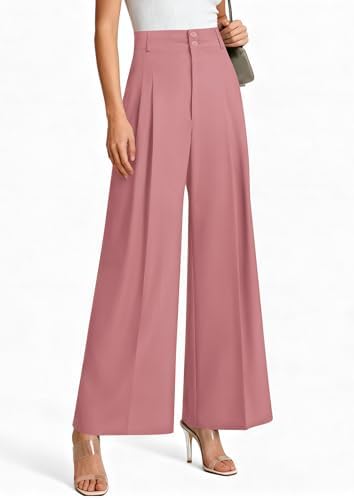PRETTYGARDEN Women's High Waisted Wide Leg Dress Pants