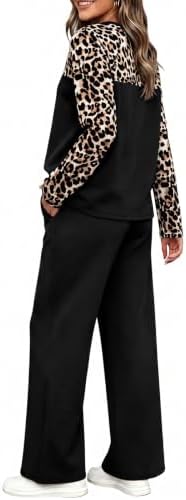 WIHOLL Two Piece Sets for Women Fall Outfits Casual Matching Lounge Sets