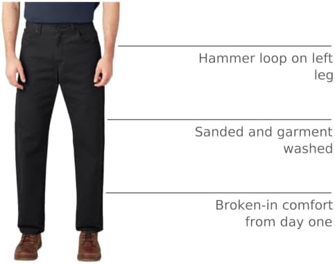 Dickies Men's Relaxed Fit Heavyweight Duck Carpenter Pants