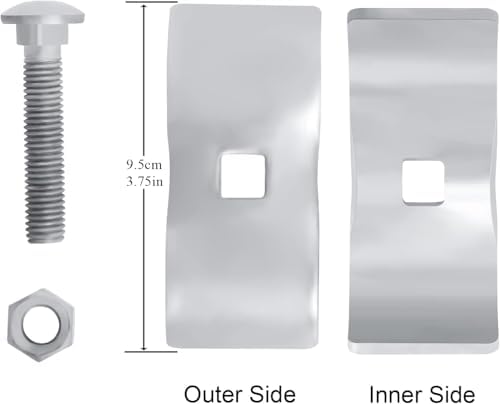 10Sets Dog Kennel Panel Clamps Chain Link Fence Clamps, 1-3/8’’ Fence Parts