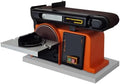 Belt Sander, Grinding Wheel Sand Belt Machine Variable Speed Combination Bench Sander Belt Sander Disk with Cast Iron Base