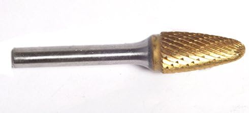 Champion SF1-L6 Titanium Nitrite Coated Burs Solid Carbide 6-Inch Length 1/4-Inch Cutter Diameter 1/2-Inch Length of Cut
