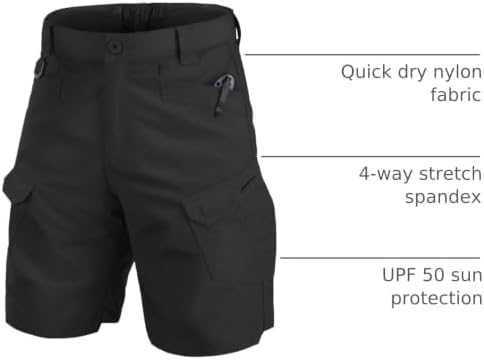 Mens Work Shorts Cargo Tactical Outdoor Wear Resistant Hiking Tool Shorts
