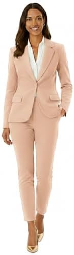Marycrafts Women’s Two Piece Suits – Business Blazer Pant Suit Set, Professional Work Outfit for Office