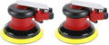 Professional Air Random Orbital Palm Sander, Heavy Duty Dual Action Pneumatic Sander with 1pc Backing Plate (5 inch) (Pack of 2)