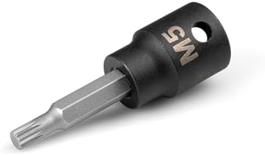 TEKTON 3/8 Inch Drive x M5 Triple Square Impact Bit Socket | SIB18205