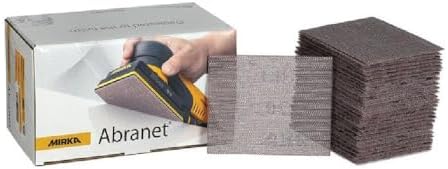 Mirka 9A-129-240 3 x 4-Inch 240 Grit Mesh Abrasive Dust Free Sanding Sheets, Box of 50 Sheets