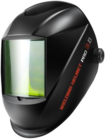 TRQWH Laser Welding Helmet OD8+ 190nm-450nm&900nm-1100nm Large Viewing Laser Safety Helmet Protective Mask Eye Protection for Laser Welding/Laser Cutting/Laser Cleaning/Laser Marking
