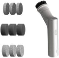 HOTO 9 Pcs Replacement Pads + HOTO Handheld Short-Handle Electric Spin Scrubber