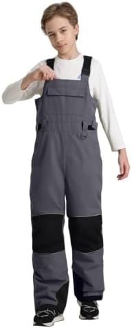 GSOU SNOW Kids Snow Bibs Boys Girls Ski Snowboard Pants (3-16Years)