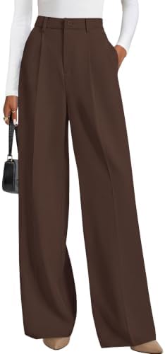PRETTYGARDEN Women's Flowy Wide Leg Dress Pants