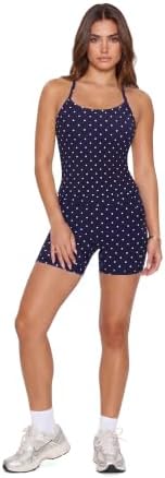 SUUKSESS Women 2 Piece Workout Sets High Waisted Biker Shorts with Pockets Built in bra Racerback Tank Tops