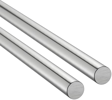 VEVOR 2PCS Linear Motion Rod, 25 mm x 1000 mm (0.98 x 39.4 in), SFC25 Carbon Steel Linear Rod Shaft, Anti Rust and High Precision, High Hardness Shaft, for Cutting Grinding Milling Drilling Machine