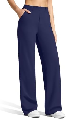 G4Free EverGoing Women's Wide Leg Dress Pants with Pockets Belt Loops
