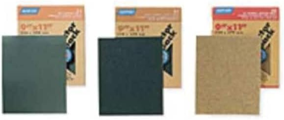 Norton Abrasives Sanding Sheet, 9 in W x 11 in L, 320 Git, Silicon Carbide, T414, Pk50 66261139364-1 Each