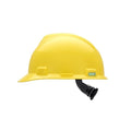 MSA 477484 V-Gard Cap Style Safety Hard Hat With Fas-Trac III Ratchet Suspension | Polyethylene Shell, Superior Impact Protection, Self Adjusting Crown Straps - Large Size in Yellow