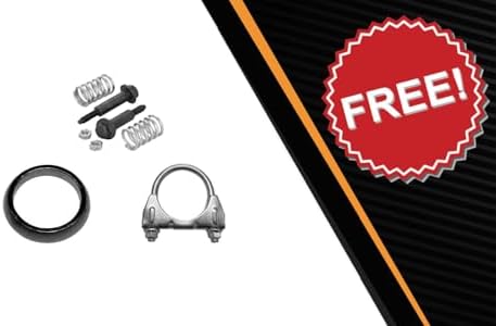 Exhaust Intermediate Pipe Compatible for 1998-2000 Ford Ranger 3.0L | 1998-2000 Ford Ranger 4.0L | Stainless Steel | Northeastern Exhaust | Includes Clamp, Gasket, and Spring Bolts | Direct-Fit