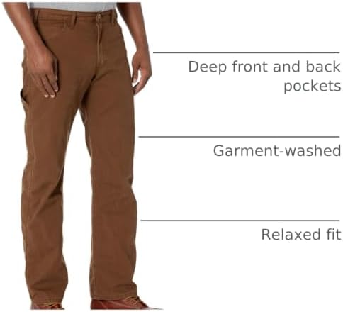 Dickies Men's Relaxed Fit Heavyweight Duck Carpenter Pants