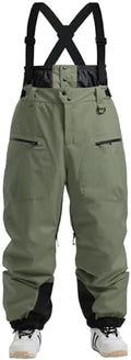 GSOU SNOW Mens Womens Snowboard Pants-Baggy Ski Snow Bibs