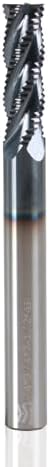 1/4" 4 Flute Roughing End Mill AlTiN Coated Carbide, 1Pcs