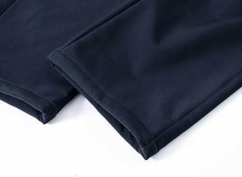 BASUDAM Men's Work Pants Softshell Winter Fleece Lined Insulated Outdoor