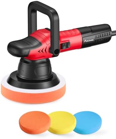 AVID POWER 6" Dual Action Car Buffer Polisher 6-Speed Orbital Polisher Kit