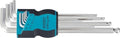Hazet 2105LG/9H 9 Piece Metric Ball End Hex L-key Long Set in Holder